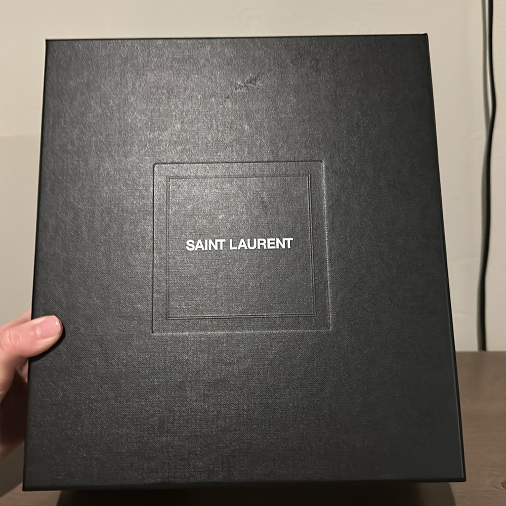 Saint Laurent Claude 110mm buckle heel sandal in patent leather - Picture 16 of 16